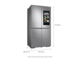 Samsung 23 cu. ft. 4-Door Flex™ Smart Fridge w/ Family Hub & Dual Ice – RF23A9771SR-KT