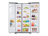SAMSUNG  22 cu. ft. Counter Depth Side-by-Side Refrigerator in Stainless Steel - RS22T5201SR-KT