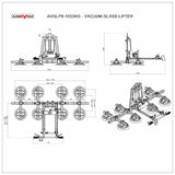 Aardwolf Vacuum Glass Lifter 800kg - AVGLP8