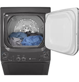 GE Unitized Spacemaker 3.8 cu. ft. Washer & 5.9 cu. ft. Gas Dryer - GUD27GSPMDG-KT