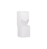 GE Unitized Spacemaker Washer & Electric Dryer, 3.8 cu. ft. Washer, 5.9 cu. ft. Dryer - GUD27ESSMWW-KT