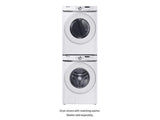 SAMSUNG DVE45T6000W 7.5 cu. ft. Electric Dryer with Sensor Dry in White - DVE45T6000W-KT