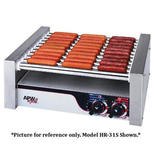 APW Wyott HRS-20 Non-Stick Hot Dog Roller Grill 13"W - Flat Top 120V - AWHRS20