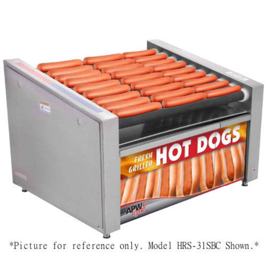 APW Wyott HRS-50S X*PERT Slanted Non-Stick Hot Dog Roller Grill - AWHRS50S