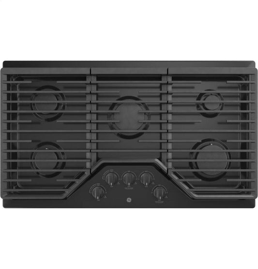 GE APPLIANCES JGP5036DLBB GE(R) 36" Built-In Gas Cooktop with 5 Burners and Dishwasher Safe Grates - JGP5036DLBB-KT