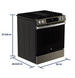 GE APPLIANCES GGS600AVES GE(R) 30" Slide-In Front-Control Convection Gas Range with No Preheat Air Fry and EasyWash(TM) Oven Tray - GGS600AVES-KT