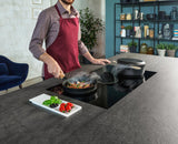 Elica - NIKOLA TESLA SWITCH -  - 36" W x 20 1/4" D x 8 1/4" H, Black Glass - Air Cooking Cooktops - ENS436BL