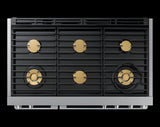 DACOR 48" Gas Range, Silver Stainless, Natural Gas/Liquid Propane - DOP48T960GS-KT