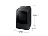 SAMSUNG 7.4 CF SMART GAS DRYER W STEAM SANITIZE+ AND SENSOR DRY - DVG55A7700V-KT
