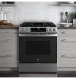 GE APPLIANCES GGS500SVSS GE(R) 30" Slide-In Front Control Gas Range - GGS500SVSS-KT