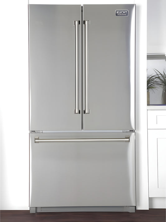 Kucht Professional 36 in. 26.1 cu. ft. French Door Refrigerator in Stainless Steel - K748FDS