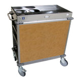 Cadco BC-2-L1 Standard MobileServ Beverage Cart with 4 Airpot Wells - CDBC2L1