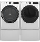 GE 5.0 cu. ft. Smart Front Load Washer w/ SmartDispense & OdorBlock - GFW655SSVWW-KT