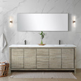 Lafarre 80" Rustic Acacia Double Bathroom Vanity - Backyard Provider