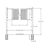 iDeal Bison Aluminum Recreational Volleyball System - SVB2000A