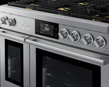 DACOR 48" Gas Range, Silver Stainless, Natural Gas/Liquid Propane - DOP48T960GS-KT