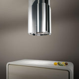 Elica - CHROME - Iconic - 22 7/8" W x 17" D x 22 7/8" H, Polished Stainless Steel - Island Hoods- ECH623S1