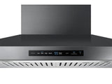SAMSUNG 36" Wall Mount Hood in Black Stainless Steel - NK36K7000WG-KT