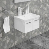 Casa Mare Aspe 32 Glossy White Vanity Ceramic Sink Combo - Aspe80GW-32-MSC-S