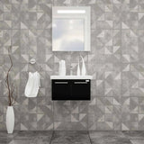 Casa Mare Aspe 32 Glossy Black Vanity Ceramic Sink Combo - Aspe80GB-32-MSC-S