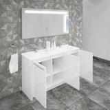 Casa Mare Benna 63 Glossy White Vanity Double Sink Combo - Benna160GW-63-S