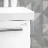 Casa Mare Aspe 32 Glossy White Vanity Ceramic Sink Combo - Aspe100GW-40MSC-S