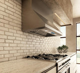 Elica - CALABRIA - Elica Pro - 48" W x 25" D x 18" H, 1200 CFM, Stainless - Wall Mount Hoods-ECL148S4