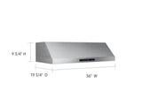 SAMSUNG 36" Under Cabinet Hood in Stainless Steel - NK36N7000US-KT