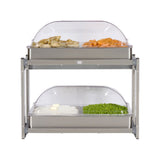 Cadco CMLB-24RT 23-1/4" Multi-Level Buffet Warmer - CDCMLB24RT