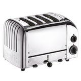 Cadco CTS-4(220) Stainless Steel Pop-Up Toaster - 220V - CDCTS4220