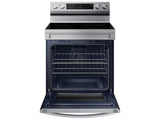 SAMSUNG 6.3 cu. ft. Smart Freestanding Electric Range with No-Preheat Air Fry & Convection in Stainless Steel - NE63A6511SS-KT