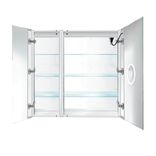 Krugg Svange 3636R  36" X 36" LED Bi-View Medicine Cabinet with Dimmer & Defogger SVANGE3636R - Backyard Provider