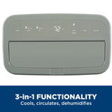 GE APPLIANCES APWD07JASG GE(R) 7,500 BTU Smart Portable Air Conditioner with Dehumidifier and Remote, Grey - APWD07JASG-KT