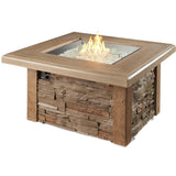The Outdoor GreatRoom Outdoor GreatRoom: Sierra Square Gas Fire Pit Table - SIERRA-2424-M-K