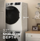 GE 5.0 cu. ft. Smart Front Load Washer w/ SmartDispense & OdorBlock - GFW655SSVWW-KT