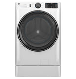 GE 5.0 cu. ft. Smart Front Load Washer w/ SmartDispense & OdorBlock - GFW655SSVWW-KT