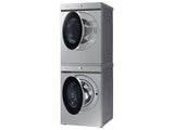 SAMSUNG Bespoke 7.6 cu. ft. Ultra Capacity Electric Dryer with AI Optimal Dry and Super Speed Dry in Silver Steel - DVE53BB8900TA3-KT