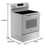 GE APPLIANCES GRF400PVWW GE(R) 30" Free-Standing Electric Range - GRF400PVWW-KT
