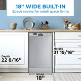 Danby Semi Integrated Built In Dishwashers - DDW18D1EW