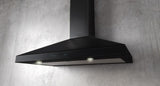 Elica VARNA BLACK - Techne - 30" W x 19 11/16" D x 10 1/4" H, Black Stainless & Black Glass Wall Mount Hoods - EVR630BL