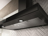 Elica VARNA BLACK - Techne - 30" W x 19 11/16" D x 10 1/4" H, Black Stainless & Black Glass Wall Mount Hoods - EVR630BL