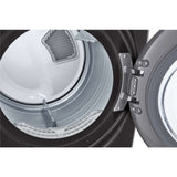 LG 27 In. 7.4-Cu. Ft. Front Load Gas Dryer with TurboSteam and Built-In Intelligence in Black Steel (DLGX4001B)