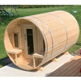 iDeal Dundalk Leisurecraft Tranquility Barrel Sauna Canadian Timber 6 Person - CTC2345W