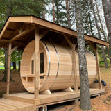 iDeal Dundalk Leisurecraft Tranquility Barrel Sauna Canadian Timber 6 Person - CTC2345W