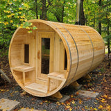 iDeal Dundalk Leisurecraft Tranquility Barrel Sauna Canadian Timber 6 Person - CTC2345W