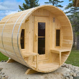 iDeal Dundalk Leisurecraft Tranquility Barrel Sauna Canadian Timber 6 Person - CTC2345W