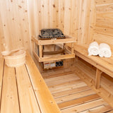 iDeal Dundalk Leisurecraft Tranquility Barrel Sauna Canadian Timber 6 Person - CTC2345W