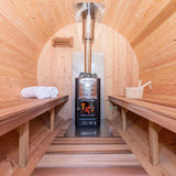 iDeal Dundalk Leisurecraft Tranquility Barrel Sauna Canadian Timber 6 Person - CTC2345W