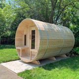 iDeal Dundalk Leisurecraft Tranquility Barrel Sauna Canadian Timber 6 Person - CTC2345W