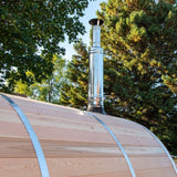 iDeal Dundalk Leisurecraft Tranquility Barrel Sauna Canadian Timber 6 Person - CTC2345W